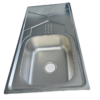 Rectangular Single Bowl Single Drain Stainless Steel Sink (Drainage Kit Included)