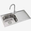 Rectangular Single Bowl Single Drain Stainless Steel Sink (Drainage Kit Included)