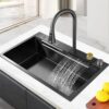 Multifunctional Single Bowl Kitchen Workstation Sink (Complete Accessories Kit)