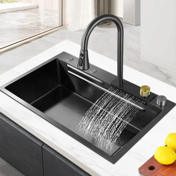 Multifunctional Single Bowl Kitchen Workstation Sink (Complete Accessories Kit)