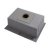 Matte Black Rectangular Single Bowl Kitchen Sink (Drainage Kit Included)