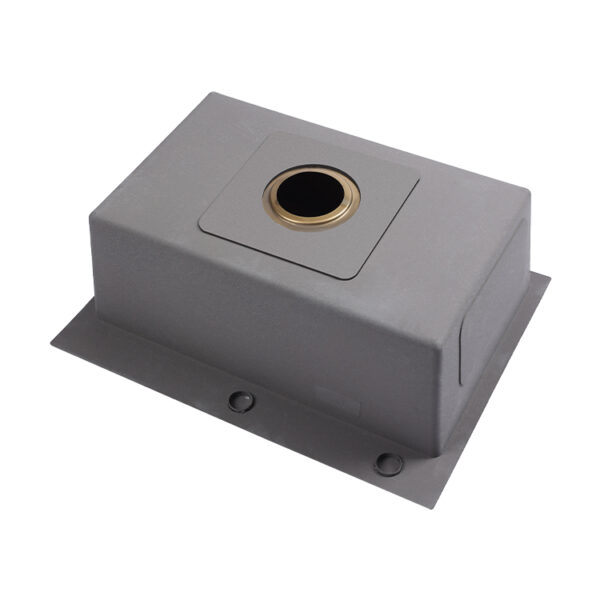 Matte Black Rectangular Single Bowl Kitchen Sink (Drainage Kit Included)