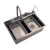 Premium Nano-Finish Waterfall Smart Sink Station (With Glass Rinser)
