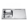 Rectangular Single Bowl Single Drain Stainless Steel Sink (Drainage Kit Included)
