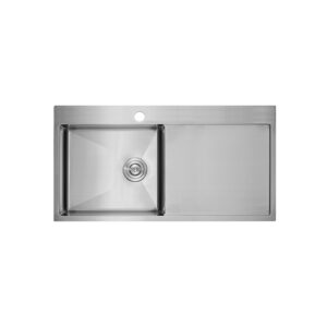 Rectangular Single Bowl Single Drain Stainless Steel Sink (Drainage Kit Included)