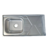 Rectangular Single Bowl Single Drain Stainless Steel Sink (Drainage Kit Included)