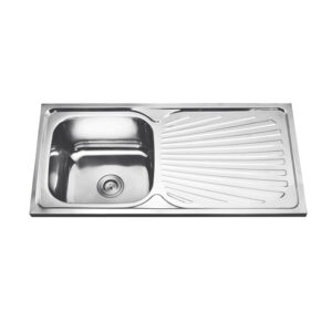 Rectangular Single Bowl Single Drain Stainless Steel Sink (Drainage Kit Included)
