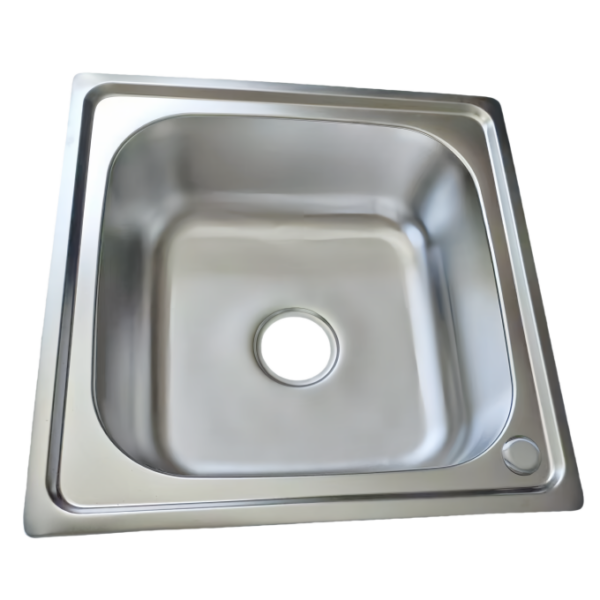 Hac3b5960ac13421787d6ba78d2074877O Stainless Steel Square Single Bowl Kitchen Sink(Drainage kit included))