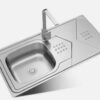 Rectangular Single Bowl Single Drain Stainless Steel Sink (Drainage Kit Included)