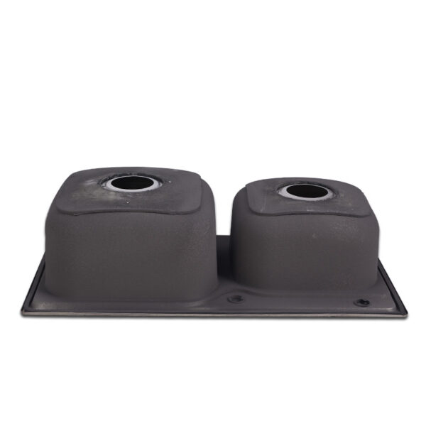 Rectangular Double Bowl Stainless Steel Sink (Dasen Model - Drainage Kit Included)