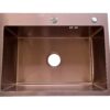 Rose Gold Rectangular Single Bowl Kitchen Sink (Drainage Kit Included)