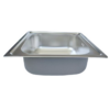 Hcc721db11e0c4bfd8387a28edcd52750o Stainless Steel Square Single Bowl Kitchen Sink(Drainage kit included))