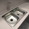 Hce3ebdd35d754302a7ce42abc19f217db Rectangular Double Bowl Stainless Steel Sink (Drainage Kit Included)