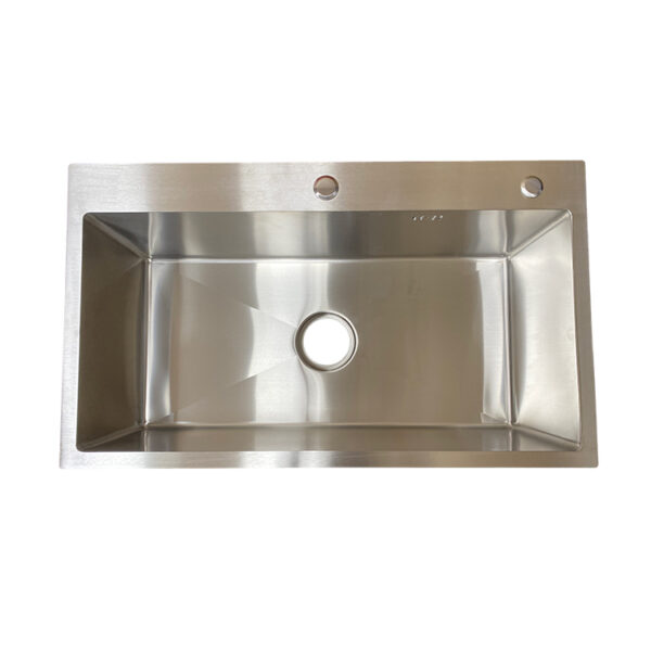 Stainless Steel Rectangular Single Bowl Kitchen Sink (Drainage Kit Included)