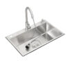 Stainless Steel Rectangular Single Bowl Kitchen Sink (Drainage Kit Included)