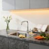 Stainless Steel Single Bowl Kitchen Sink(Drainage Kit Included)