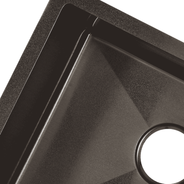 Matte Black Rectangular Single Bowl Single Drain Stainless Steel Sink (Drainage Kit Included)