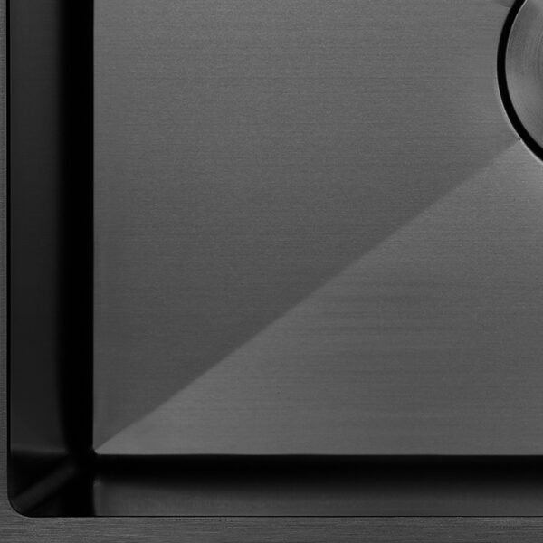 Matte Black Rectangular Single Bowl Single Drain Stainless Steel Sink (Drainage Kit Included)