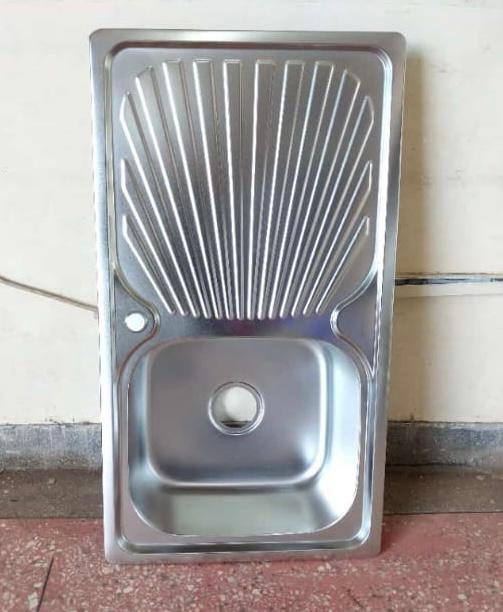 Rectangular Single Bowl Single Drain Stainless Steel Sink (Drainage Kit Included)