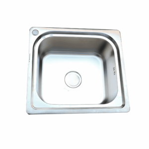 Single-bowl-single-drain Stainless Steel Square Single Bowl Kitchen Sink(Drainage kit included))