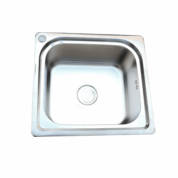 Single-bowl-single-drain Stainless Steel Square Single Bowl Kitchen Sink(Drainage kit included))