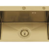 Gold Rectangular Single Bowl Kitchen Sink (Drainage Kit Included)