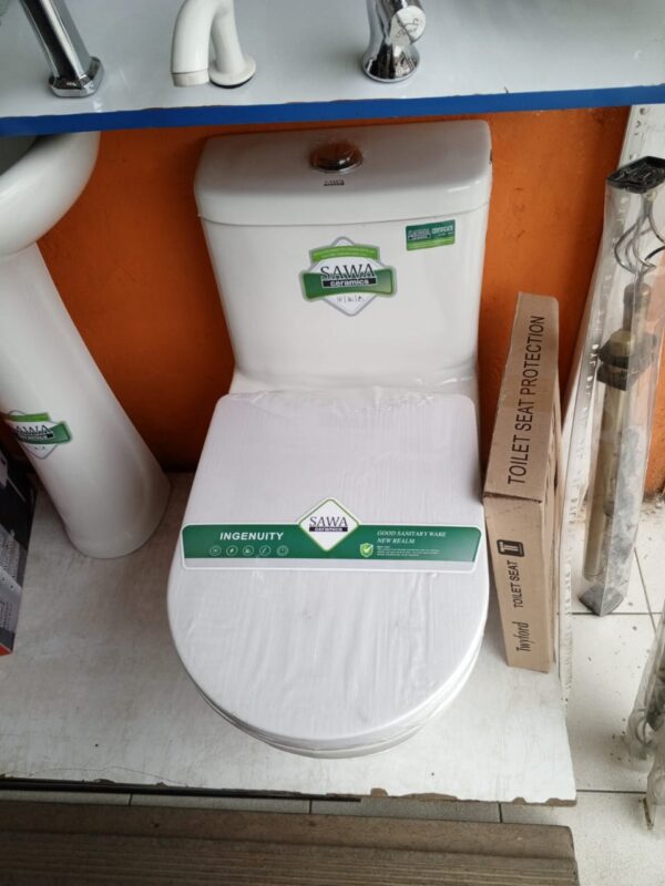 SAWA ZYG-01 One-Piece Toilet – Half Set