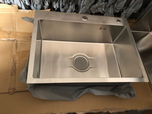 Stainless Steel Rectangular Single Bowl Kitchen Sink (Drainage Kit Included)