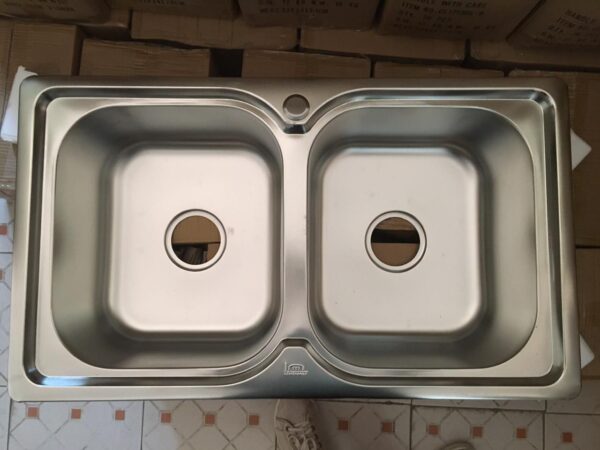 WhatsApp Image 2026-01-08 at 19.50.58 Rectangular Double Bowl Stainless Steel Sink (Drainage Kit Included)