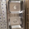 WhatsApp Image 2026-01-08 at 19.51.00 Rectangular Double Bowl Stainless Steel Sink (Standard Model - Same Size Bowls)