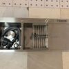 Rectangular Double Bowl with Knife Holder and Smooth Side Wing (Drainage Kit Included)