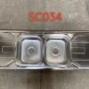 WhatsApp Image 2026-01-08 at 19.51.08 Rectangular Double Bowl Double Drain Stainless Steel Sink (Geometric Design)