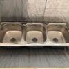 Rectangular Triple Bowl Stainless Steel Sink (Standard Triple Basin)