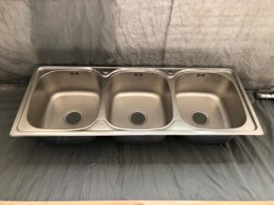 Rectangular Triple Bowl Stainless Steel Sink (Standard Triple Basin)