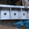 Rectangular Triple Bowl Stainless Steel Sink (Standard Triple Basin)