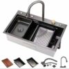 Multifunctional Single Bowl Kitchen Workstation Sink (Complete Accessories Kit)