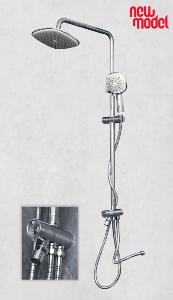 Elite Chrome Triple-Outlet Rainfall Shower Tower