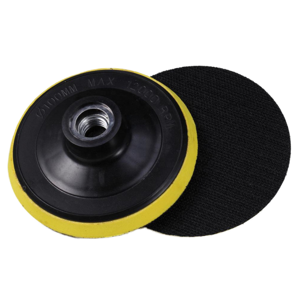 100mm Hook & Loop Backing Pad | Professional Stone Polishing Support Disc