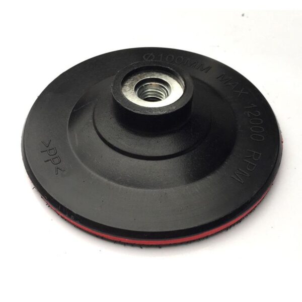 100mm Hook & Loop Backing Pad | Professional Stone Polishing Support Disc