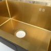 Gold Rectangular Single Bowl Kitchen Sink (Drainage Kit Included)