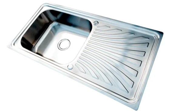 Rectangular Single Bowl Single Drain Stainless Steel Sink (Drainage Kit Included)