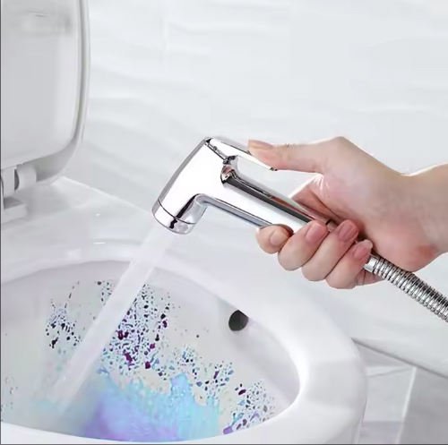 EG7002M – Premium bidet spray (SS304) With 1.5m Hose-Mirror 10 Arabic Shower / Handheld Bidet Spray Set Stainless Steel Handheld Shattaf with 1.5m Hose