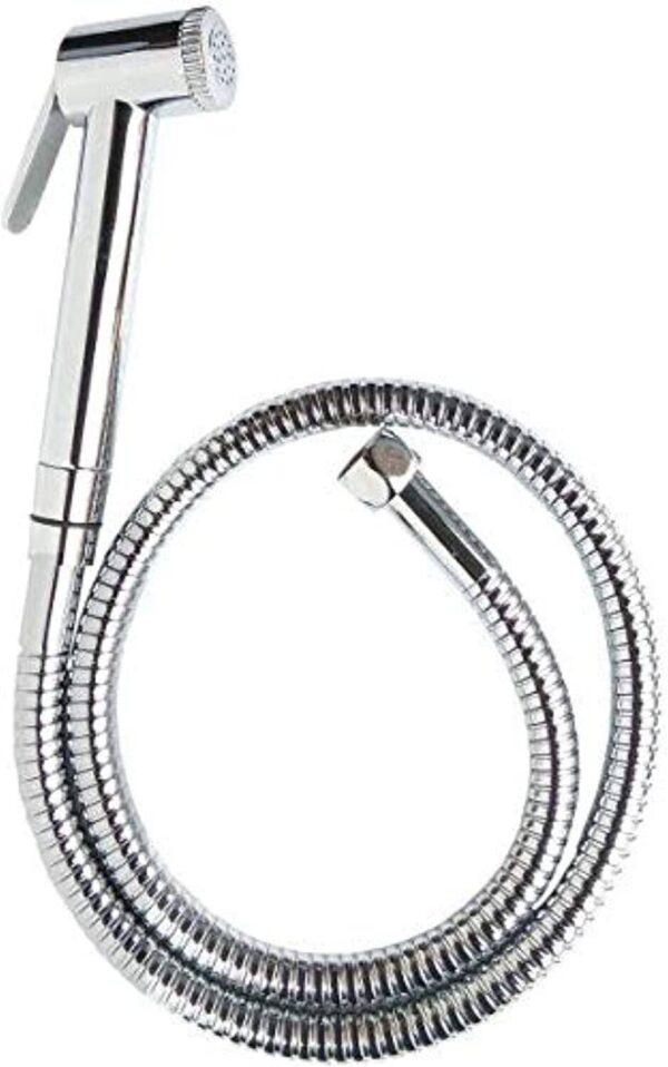 EG7002M – Premium bidet spray (SS304) With 1.5m Hose-Mirror 7 Arabic Shower / Handheld Bidet Spray Set Stainless Steel Handheld Shattaf with 1.5m Hose