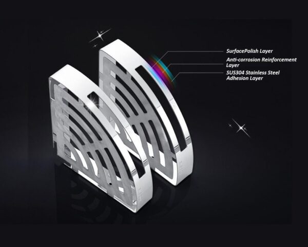 Mirror Finish Single Corner Shelf | Stainless Steel Slotted Shower Organizer