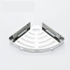 Mirror Finish Single Corner Shelf | Stainless Steel Slotted Shower Organizer