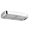 Mirror Finish Single Rectangle Shelf | 30 cm Stainless Steel Slotted Wall Organizer