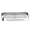 Mirror Finish Single Rectangle Shelf | 30 cm Stainless Steel Slotted Wall Organizer