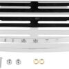 Mirror Finish Single Rectangle Shelf | 30 cm Stainless Steel Slotted Wall Organizer