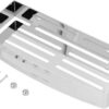 Mirror Finish Single Rectangle Shelf | 30 cm Stainless Steel Slotted Wall Organizer