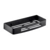N011B – Single Rectangle Shelf, Black – 30cm 10 Matte Black Single Rectangle Shelf | 30 cm Designer Wall-Mounted Organizer